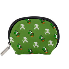 Yoshi Print, Super, Huevo, Game, Green, Egg, Mario Accessory Pouch (small) by nateshop