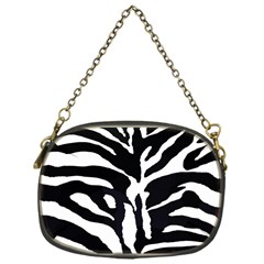 Zebra-black White Chain Purse (one Side) by nateshop