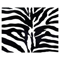 Zebra-black White Premium Plush Fleece Blanket (medium) by nateshop