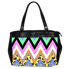 Zigzag-1 Oversize Office Handbag (2 Sides) by nateshop