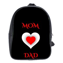 Mom And Dad, Father, Feeling, I Love You, Love School Bag (xl) by nateshop