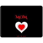 Mom And Dad, Father, Feeling, I Love You, Love Two Sides Fleece Blanket (Large) 80 x60  Blanket Front