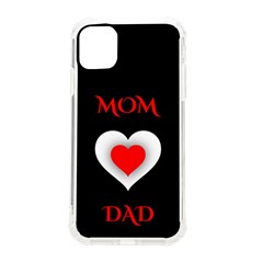 Mom And Dad, Father, Feeling, I Love You, Love Iphone 11 Tpu Uv Print Case