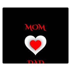 Mom And Dad, Father, Feeling, I Love You, Love Premium Plush Fleece Blanket (small) by nateshop