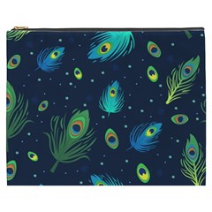 Feather, Bird, Pattern, Cosmetic Bag (xxxl) by nateshop