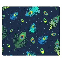 Feather, Bird, Pattern, Two Sides Premium Plush Fleece Blanket (small) by nateshop