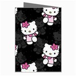 Hello Kitty, Pattern, Supreme Greeting Card Right