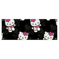 Hello Kitty, Pattern, Supreme Banner And Sign 8  X 3  by nateshop