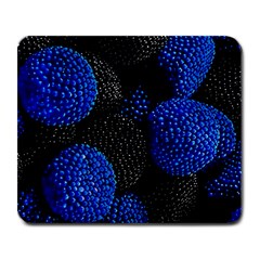 Berry, One,berry Blue Black Large Mousepad by nateshop