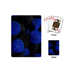 Berry, One,berry Blue Black Playing Cards Single Design (mini) by nateshop