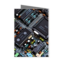 Motherboard Board Circuit Electronic Technology Mini Greeting Cards (pkg Of 8) by Cemarart