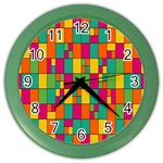 Abstract-background Color Wall Clock