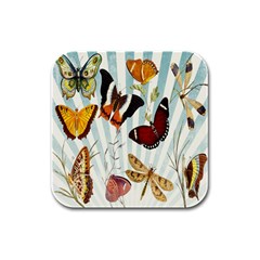 Butterfly-love Rubber Square Coaster (4 Pack)