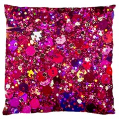 Pink Glitter, Cute, Girly, Glitter, Pink, Purple, Sparkle Standard Premium Plush Fleece Cushion Case (one Side)