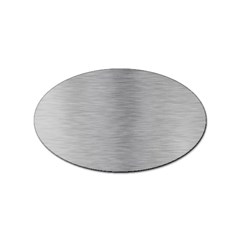 Aluminum Textures, Horizontal Metal Texture, Gray Metal Plate Sticker (oval) by nateshop
