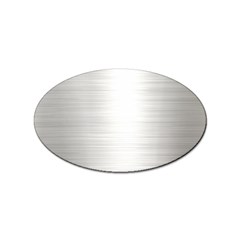 Aluminum Textures, Polished Metal Plate Sticker (oval) by nateshop