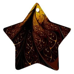 Gold, Golden Background Star Ornament (two Sides) by nateshop