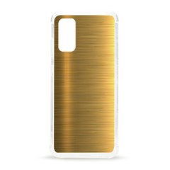 Golden Textures Polished Metal Plate, Metal Textures Samsung Galaxy S20 6 2 Inch Tpu Uv Case