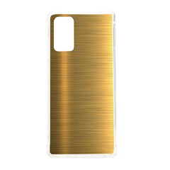 Golden Textures Polished Metal Plate, Metal Textures Samsung Galaxy Note 20 Tpu Uv Case by nateshop
