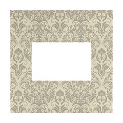 Retro Texture With Ornaments, Vintage Beige Background White Box Photo Frame 4  X 6  by nateshop