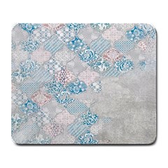 Vintage Retro Texture, Light Retro Background Large Mousepad by nateshop