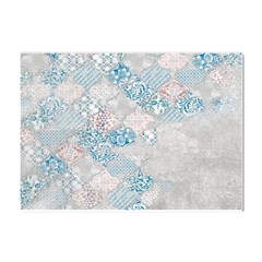 Vintage Retro Texture, Light Retro Background Crystal Sticker (a4)