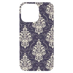 Vintage Texture, Floral Retro Background, Patterns, Iphone 14 Pro Max Black Uv Print Case by nateshop