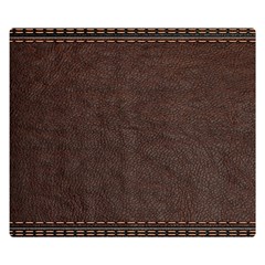 Black Leather Texture Leather Textures, Brown Leather Line Premium Plush Fleece Blanket (small) by nateshop