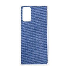Blue Denim Texture Macro, Blue Denim Background, Jeans Background, Jeans Textures, Fabric Background Samsung Galaxy Note 20 Tpu Uv Case by nateshop
