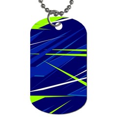 Abstract Lightings, Grunge Art, Geometric Backgrounds Dog Tag (one Side) by nateshop