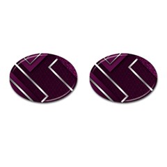 Purple Abstract Background, Luxury Purple Background Cufflinks (oval) by nateshop