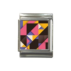 Retro Colorful Background, Geometric Abstraction Italian Charm (13mm) by nateshop