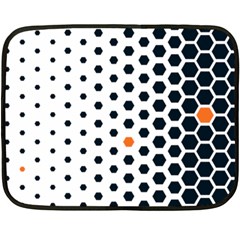 Honeycomb Hexagon Pattern Abstract Fleece Blanket (mini) by Grandong
