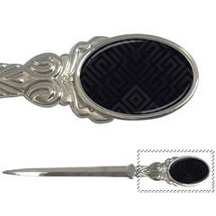 Black Pattern, Black, Pattern Letter Opener by nateshop