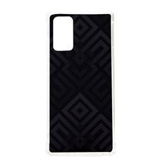 Black Pattern, Black, Pattern Samsung Galaxy Note 20 Tpu Uv Case by nateshop