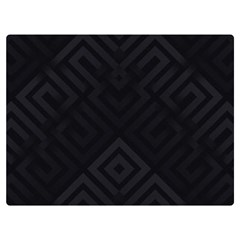 Black Pattern, Black, Pattern Premium Plush Fleece Blanket (extra Small) by nateshop