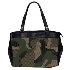 Camo, Abstract, Beige, Black, Brown Military, Mixed, Olive Oversize Office Handbag (2 Sides) by nateshop