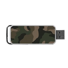 Camo, Abstract, Beige, Black, Brown Military, Mixed, Olive Portable Usb Flash (one Side) by nateshop