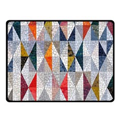 Mosaic, Colorful, Rhombuses, Pattern, Geometry Two Sides Fleece Blanket (small) by nateshop