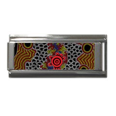 Authentic Aboriginal Art - Gathering Superlink Italian Charm (9mm)