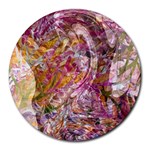 Abstract pink blend Round Mousepad