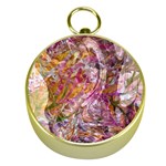 Abstract pink blend Gold Compasses