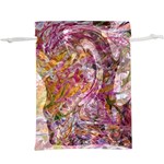 Abstract pink blend Lightweight Drawstring Pouch (XL)