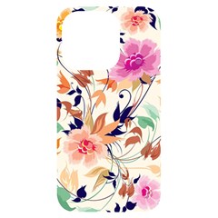 Abstract Floral Background Iphone 14 Pro Black Uv Print Case by nateshop