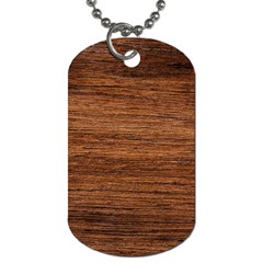 Brown Wooden Texture Dog Tag (two Sides) by nateshop