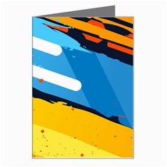Colorful Paint Strokes Greeting Card by nateshop