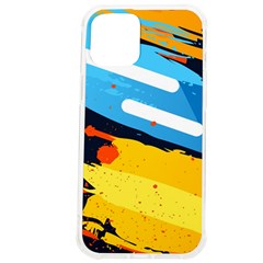 Colorful Paint Strokes Iphone 12 Pro Max Tpu Uv Print Case by nateshop