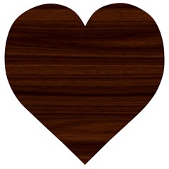 Dark Brown Wood Texture, Cherry Wood Texture, Wooden Wooden Puzzle Heart by nateshop