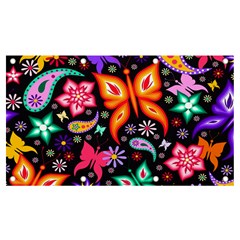 Floral Butterflies Banner And Sign 7  X 4  by nateshop