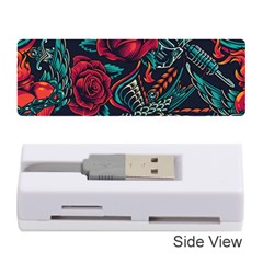 Vintage Flash Tattoos Designs Seamless Pattern Memory Card Reader (stick)